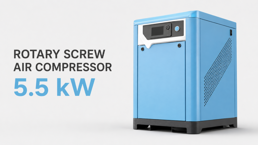 Kompresor udara sekrup berfrekuensi variabel magnet permanen berpendingin oli 5,5 kW — Gambar produk 1