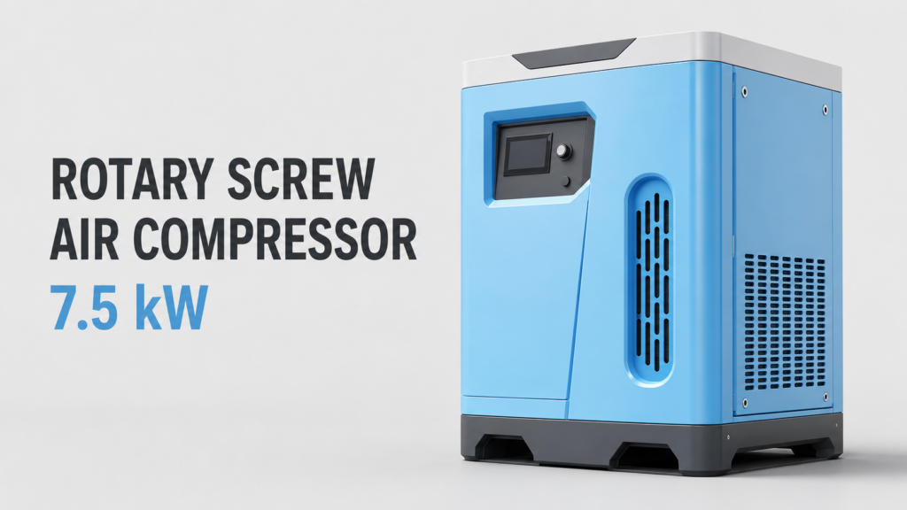 Kompresor udara sekrup berfrekuensi variabel magnet permanen berpendingin oli 7,5 kW — Gambar produk 1