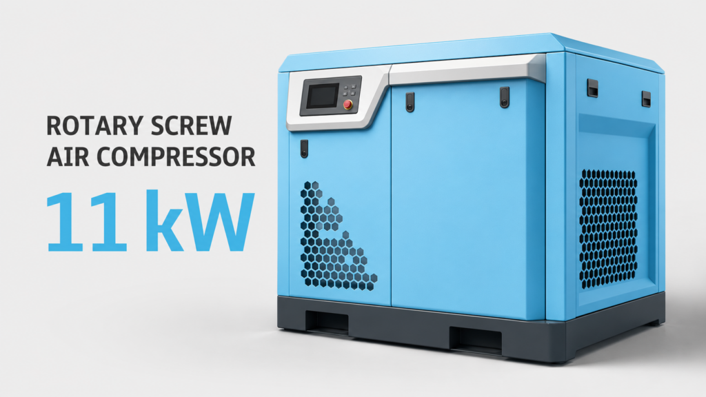Kompresor udara sekrup berfrekuensi variabel magnet permanen berpendingin oli 11 kW — Gambar produk 1